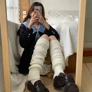 Über das heißeste Knie verlängert 70 cm JK Uniform Long Socken Lolita Mesh Mesh Boot Socken Stapel Socken Heizung 10 Hauptverkaufsmädchen offen - №6