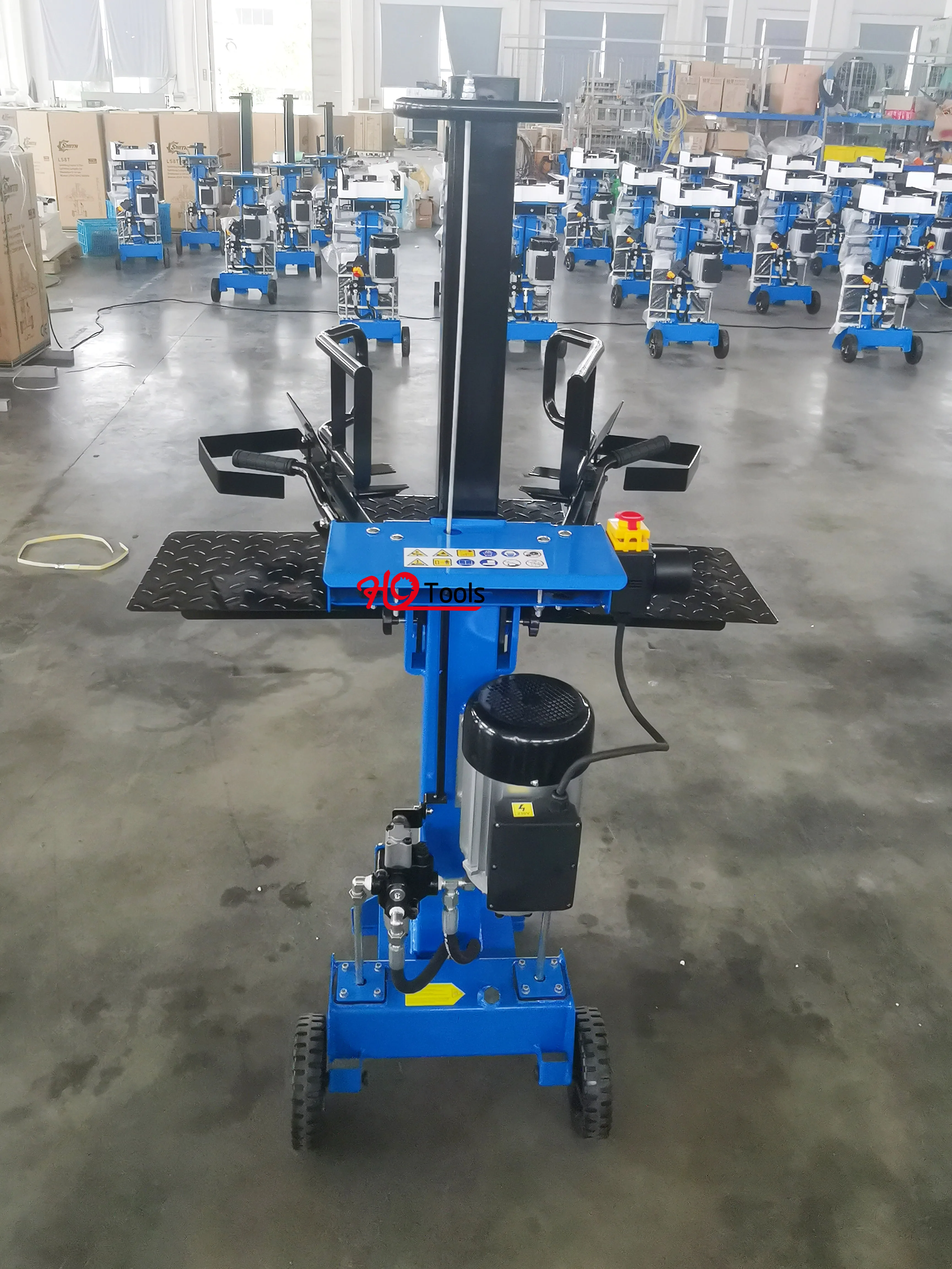 HYV10T-600 10T 짧은 수직형 목재 전기 장작 쪼개기/목재 쪼개기/유압식 장작 쪼개기