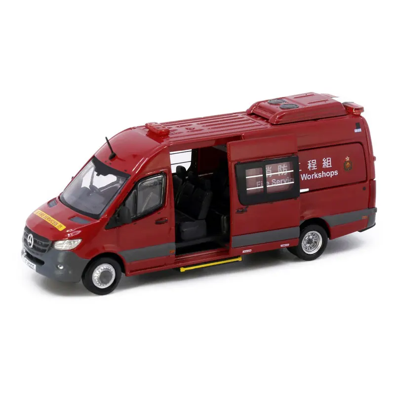 Tiny 1:76 Ben-chi Spr-inter Fire Services Workshops (F8003) Alloy Simulation Model Car