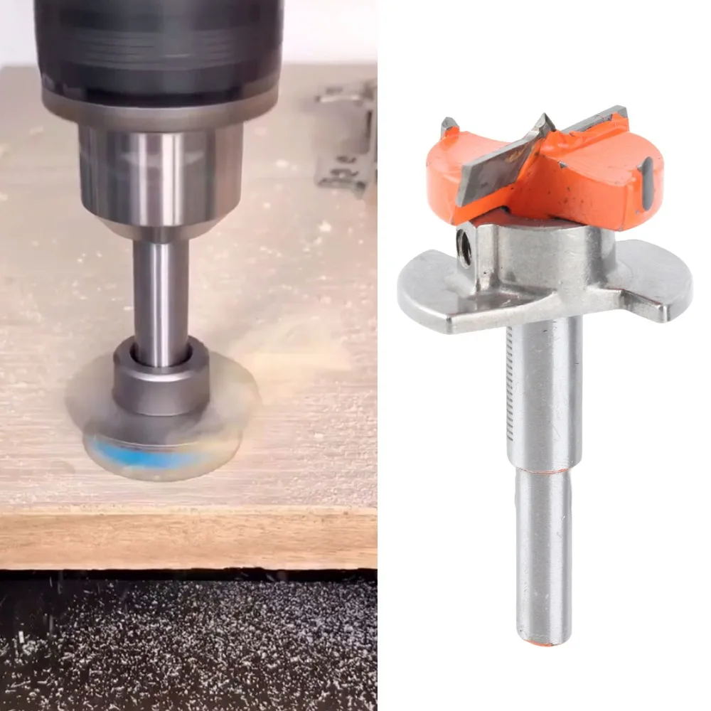 35mm Diameter Hinge Hole Opener Adjustable Positioning Woodworking Cutting Template Hole Locator Template Boring Jig Locator