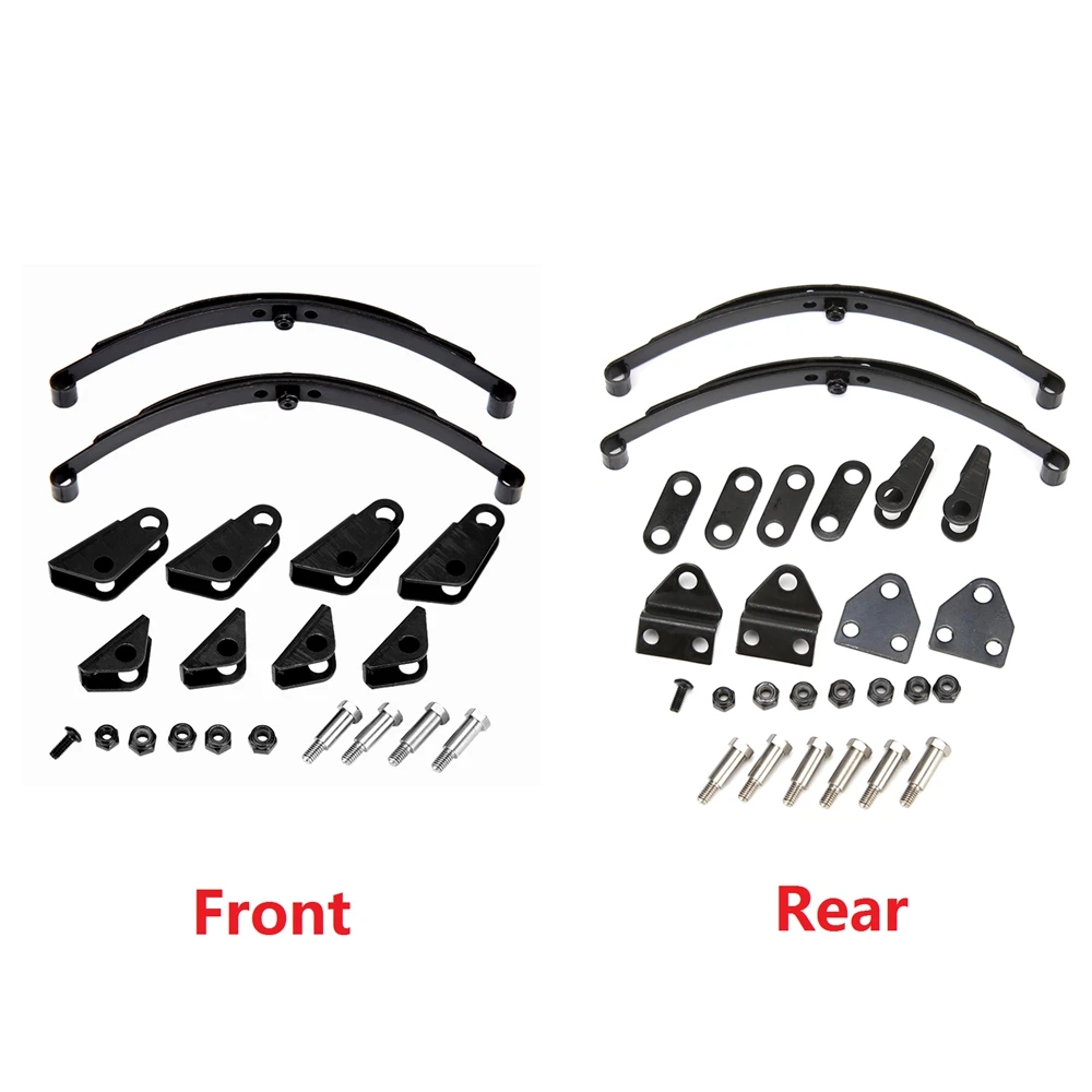 Vorne und Hinten Harte Blattfedern Aufhängung Stahlstange Für 1/14 Tamiya RC Traktor Anhänger Lkw Upgrade Teile Zubehör