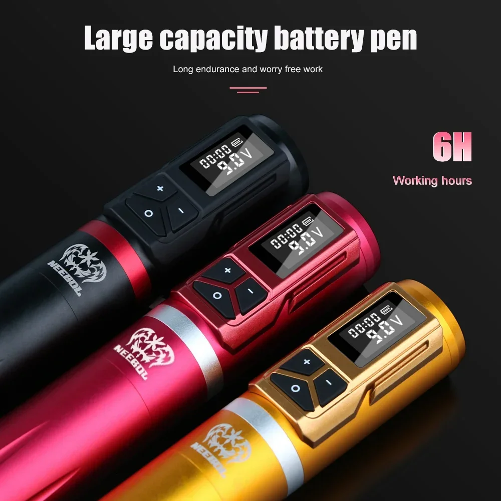 

Professional Wireless Cartridge Tattoo Machine Pen With Rechargeable Tattoo Battery Powerful Motor For Makeup Accessory Body Art