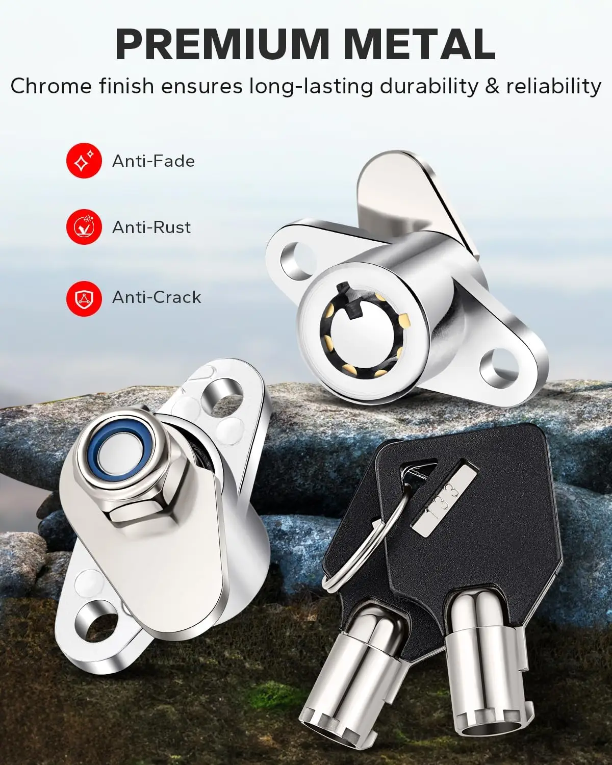 New Motorcycle Silvery Hard Saddlebag Locks Set Parts For Harley Touring Road Glide Road King Electra Glide FLHR FLHT 1993-2013