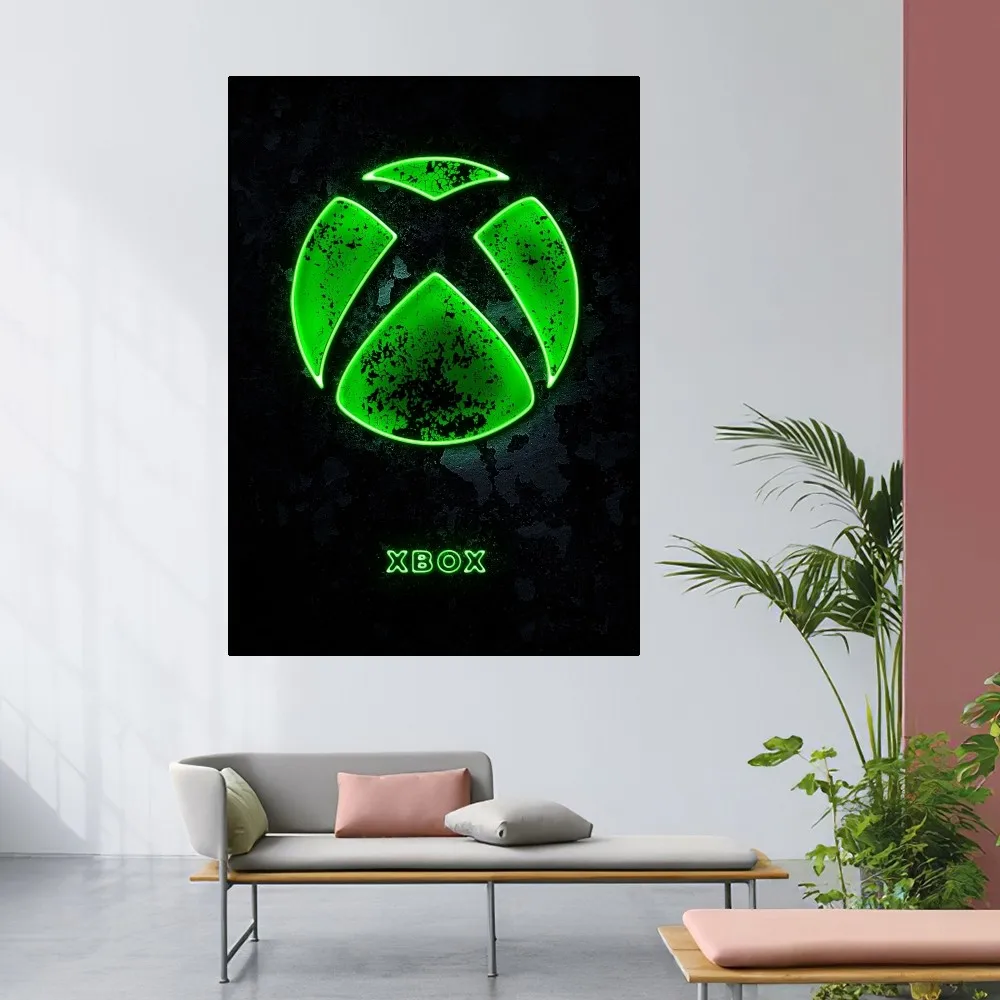 X-Xbox Game Poster Home Room Decor Livingroom Bedroom Aesthetic Art Wall Painting Stickers