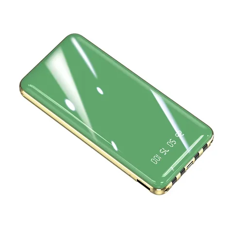 Тонкий и легкий новый гальваника большой емкости со собственным кабелем Power Bank 20000 мАч BCAK Портативный мобильный источник питания