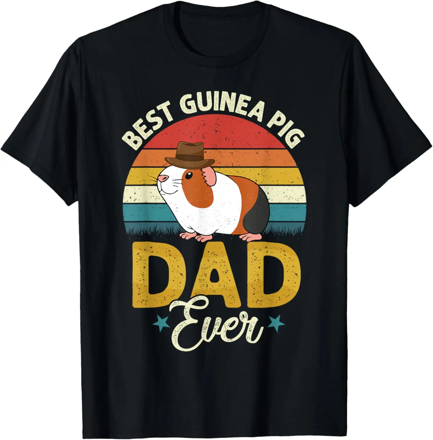 

Best Guinea Pig Dad Ever Funny Guinea Pigs Lover Owner Mens T-Shirt