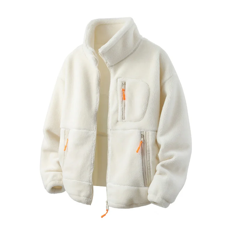 

GIOIOMская куртка, новая зимняя куртка на флисовой подкладке с подкладкой, сохраняющая тепло, свободная повседневная куртка на хлопковой подкладке, куртка, пальто