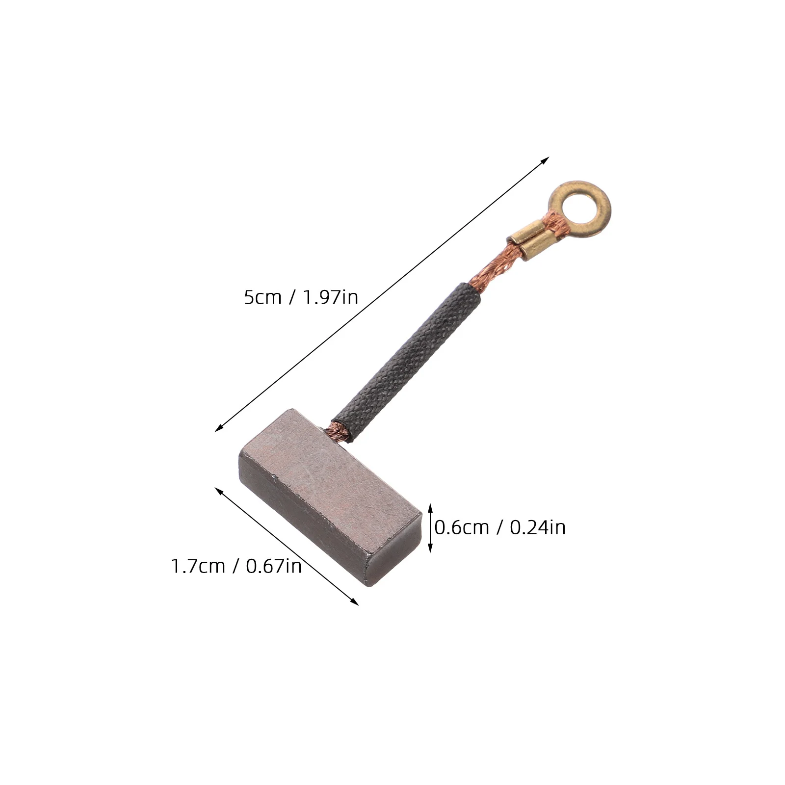 10-teilige Elektrowerkzeug-Motorbürste, stabiler Stromausgang, verschleißfest, vielseitige Option, praktische Kohlebürste für Motoren