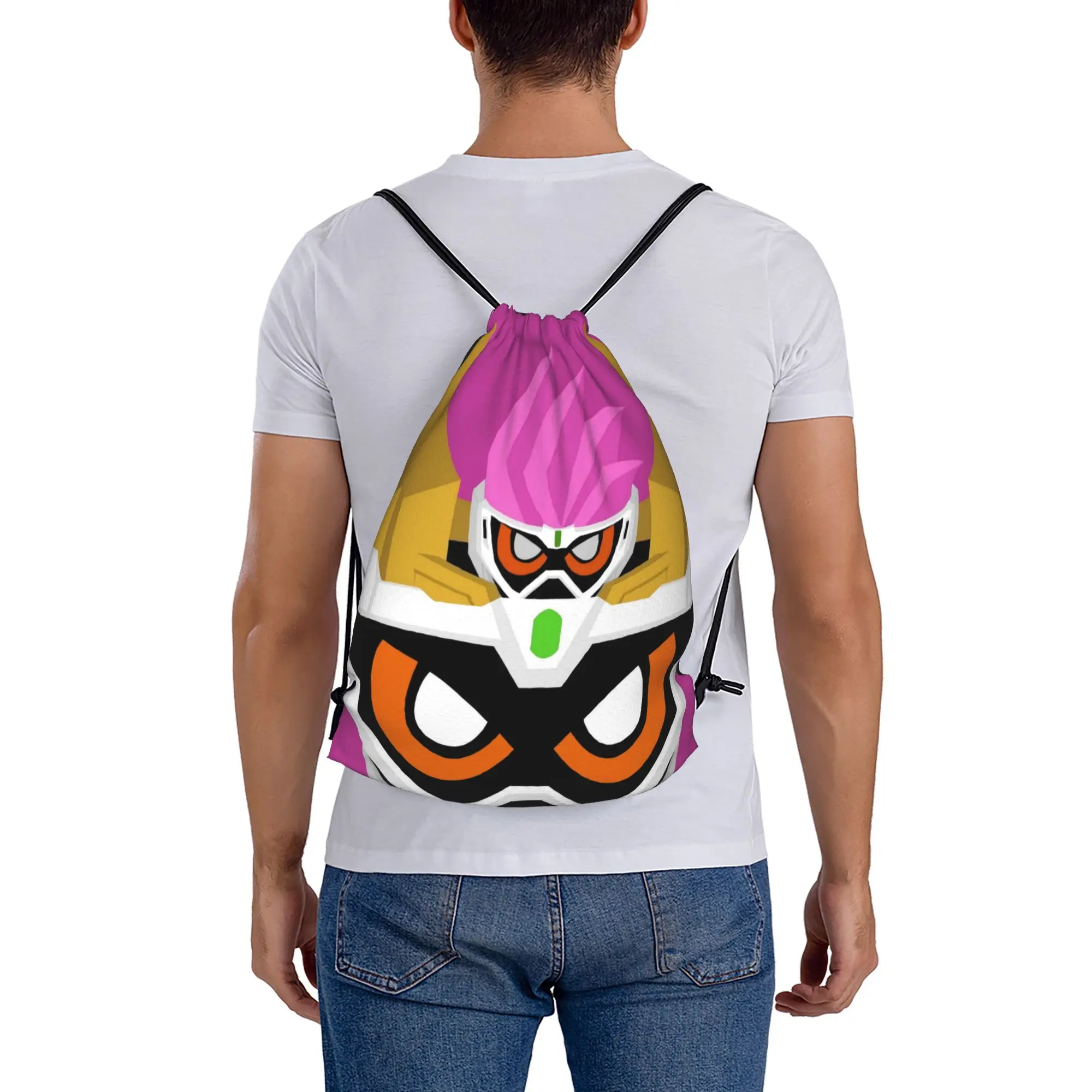 

Многофункциональный карманный рюкзак Kamen Rider 11 BANDAI для мужчин и женщин, дорожная сумка для подростков, сумки на шнурке с принтом