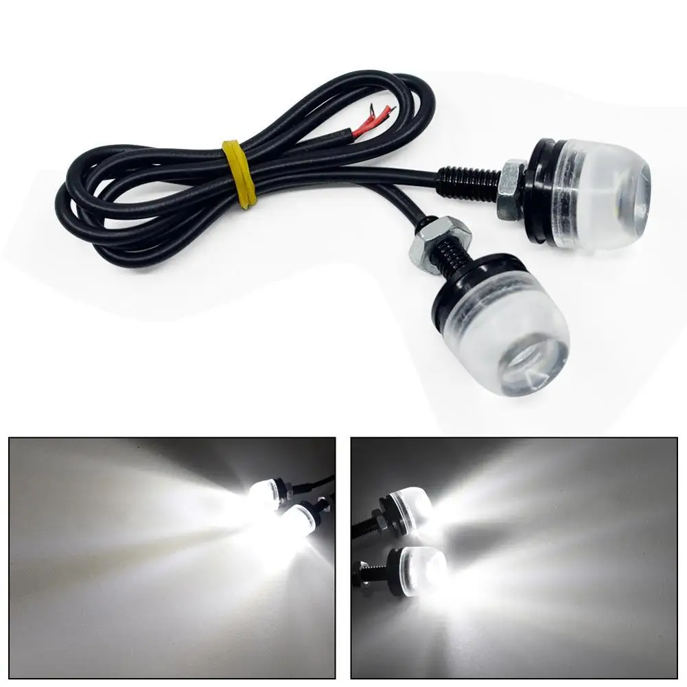 

2pcs LED Reverse Backup Light Eagle Eye 5630 3SMD Daytime Running Light Signal Bulb Fog Lamp for Motorcycle Car