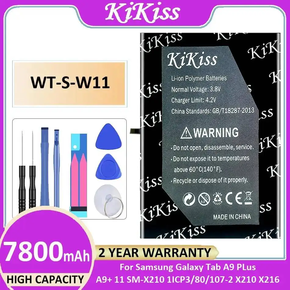 

Tablet Battery WT-S-W11 7800mAh For Samsung Galaxy Tab A9 Plus A9+ 11 SM-X210 1ICP3 80 107-2 X210 X216