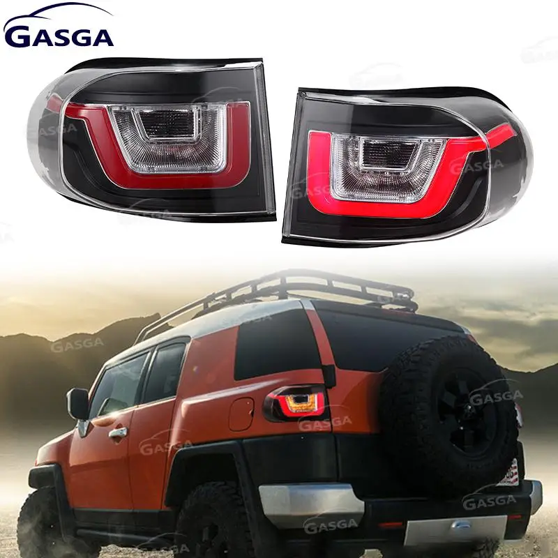 Car Accessories Streaming Turn light For Toyota FJ Cruiser 2007-2015 LED Tail Light Assembly Refit Taillight Rear Brake Lamp