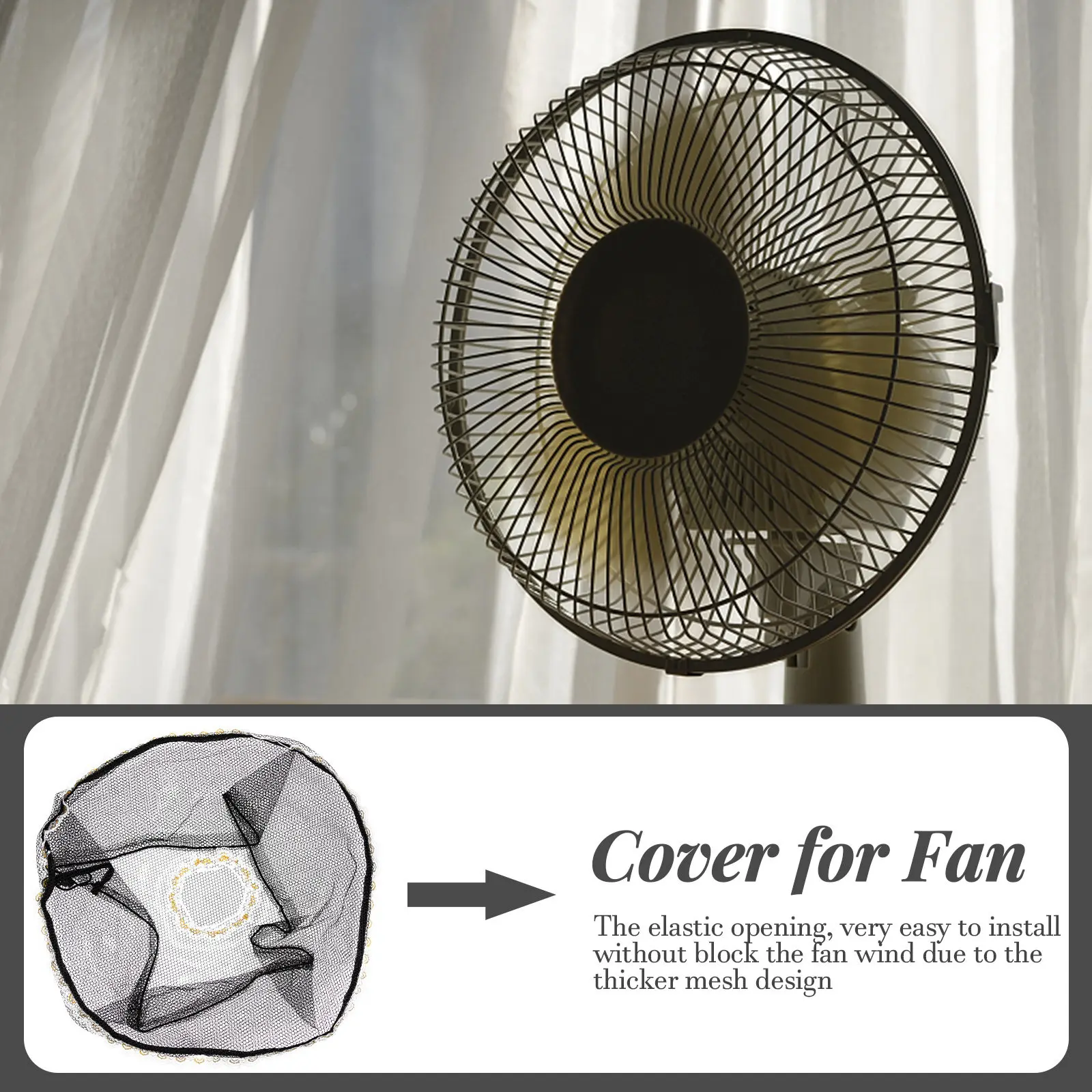 

4Pcs Electric Fan Protective Cover Stretch Mesh Fan Safety Net Guard Baby Protecting Finger Guard Net Guest Room Essentials