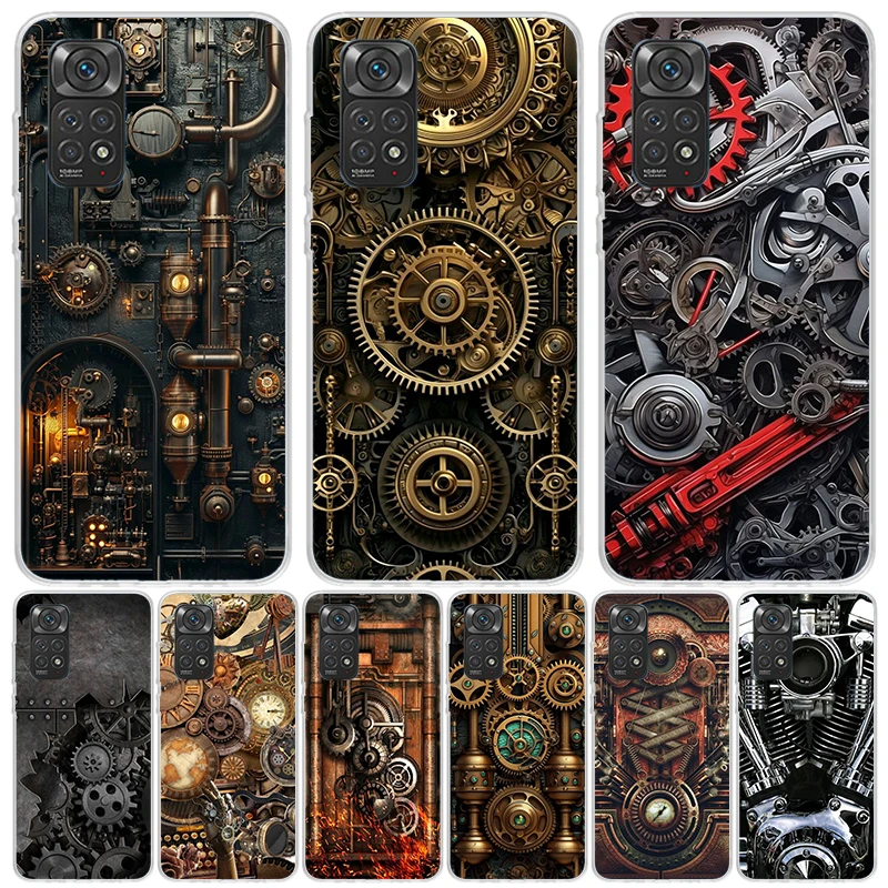 Механический чехол для Xiaomi Redmi Note 13 12S 12 11S 11 11T 11E 10S 10 Pro Plus 9S 9 8T 8