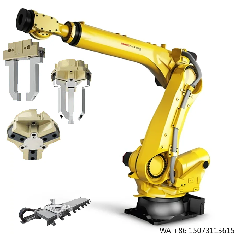 Material Handling Robotic Arm with Custom End Gripper or Vacuum Sucker for Logistics