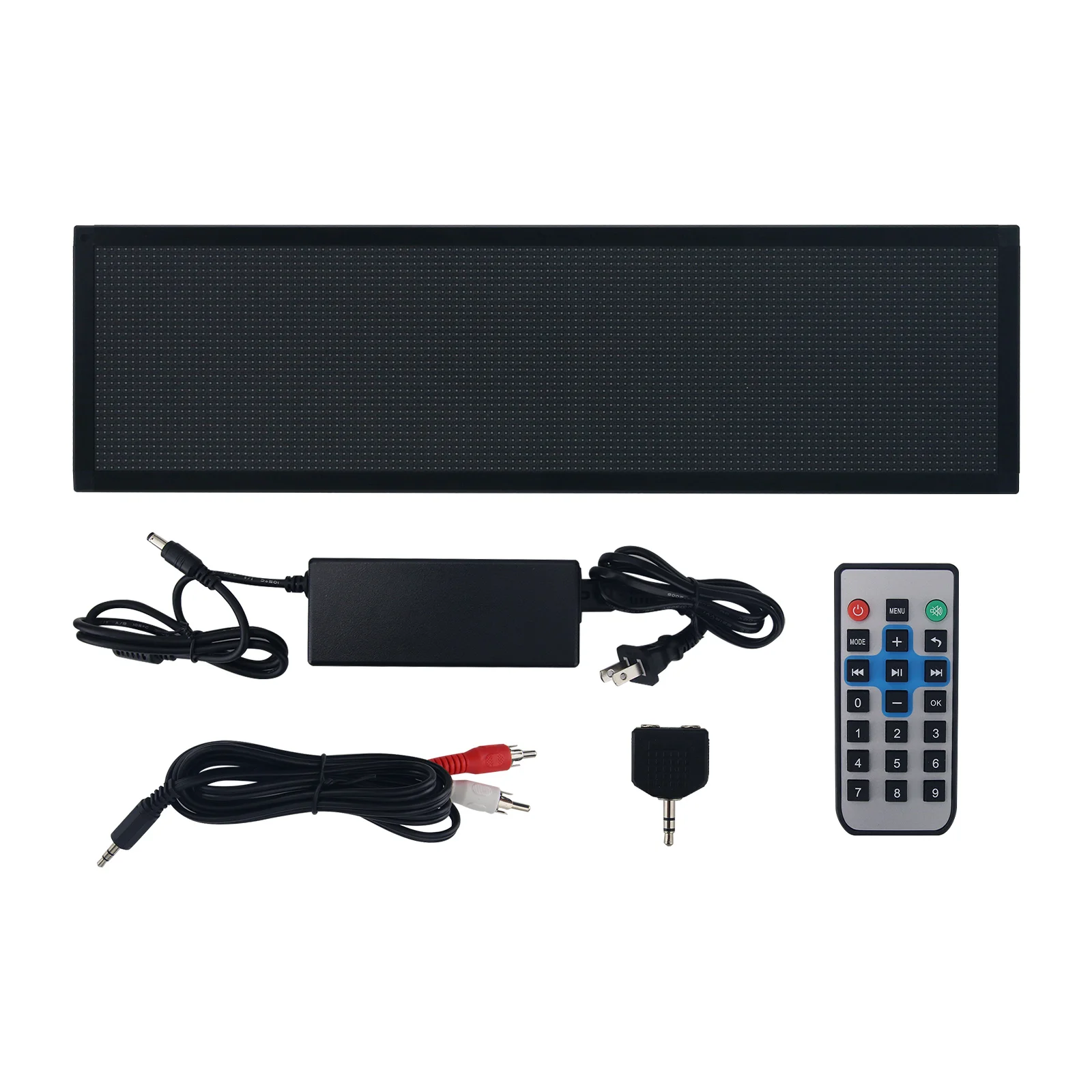 

AS1000 2P5 128x32 Dot Professional Full Color RGB Music Spectrum Display with Aluminum Alloy Shell HiFi KTV Rhythm Light