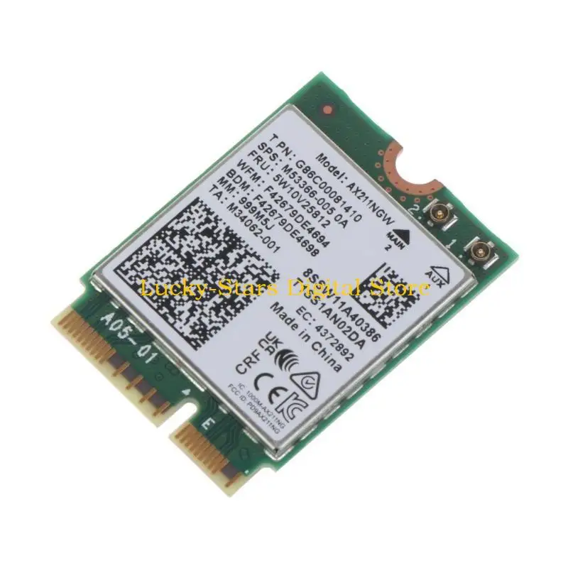 T3EE M.2 Kunci E Nirkabel Kartu Jaringan 2.4G 6GHz Kartu WiFi Kompatibel BT 5.2