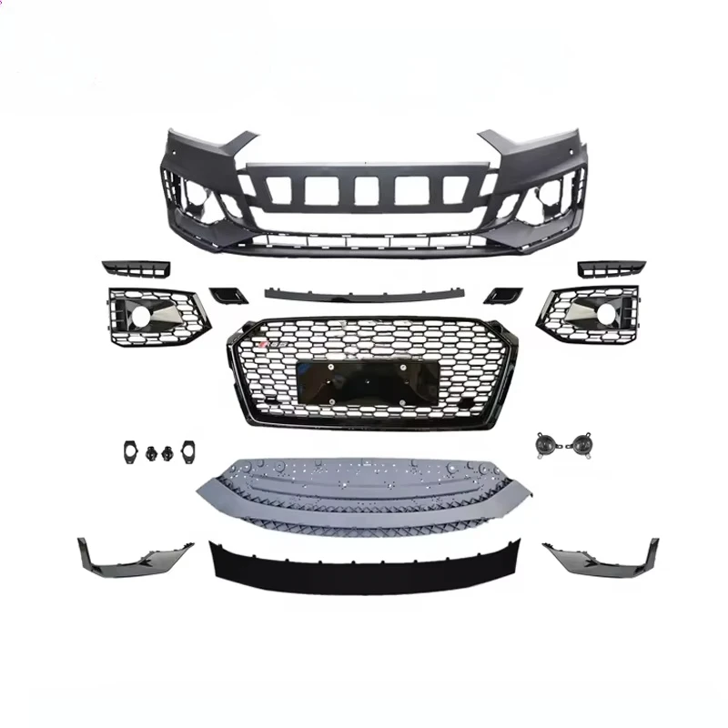 

Auto Body Kits Upgrade Modification Plastic Car Bumpers with Auto Grilles High Quality Bumper Support for A5 2017custom