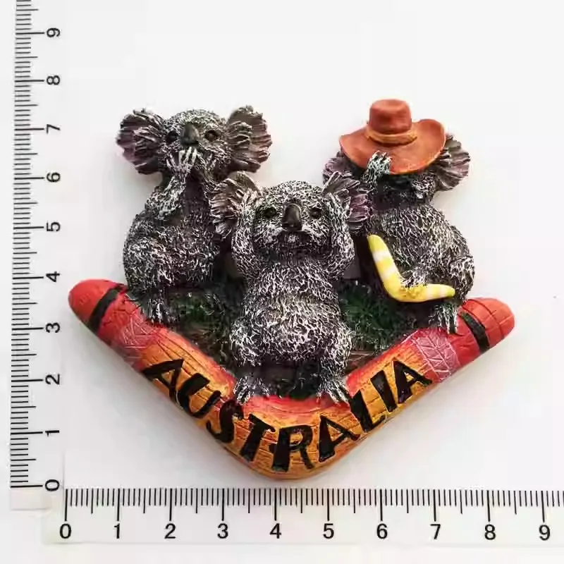 Caratteristiche creative australiane Souvenir da viaggio tartaruga Magnete da frigorifero Regali Artigianato Decorazioni per la casa