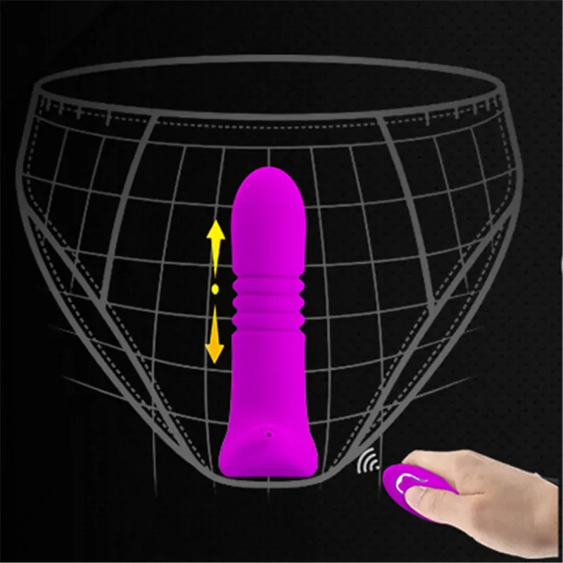 2020 New Wireless Remote Control Invisible Wear Telescopic G-spot Stimulate Anal Plug butt plug Strapon Dildo Vibrator Sex Toys