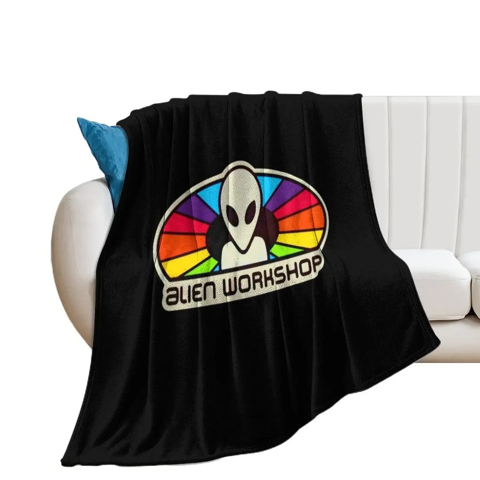 

popular alien workshop colorful logo Essential Throw Blanket Decorative Sofas Soft Beds For Decorative Sofa Retros Blankets