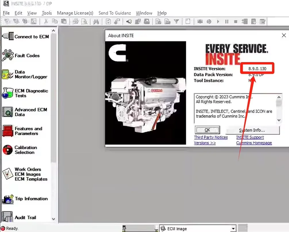 Cummin Insite 8.9 PRO, Engine Diagnostic Software with Keygen, +Free Installation Assistance