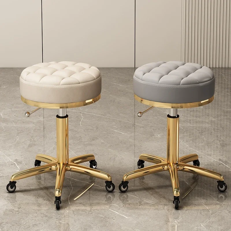 

Rotary Lifting Round Stool Home Furniture Pedicure Chair Salon Chairs Small Round Stool Beauty Stool Barber Chair Office Chairs