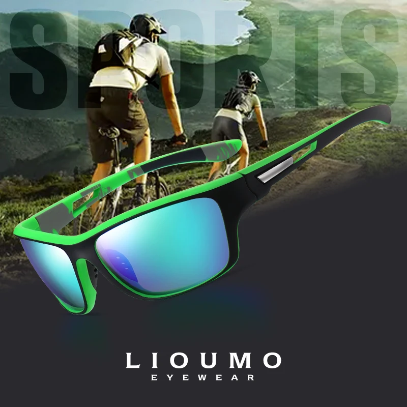 

LIOUMO Classic Outdoor Sports Polarized Sunglasses Men Coating Lens Cycling MTB Sun Glasses For Women Anti-Glare lunette soleil