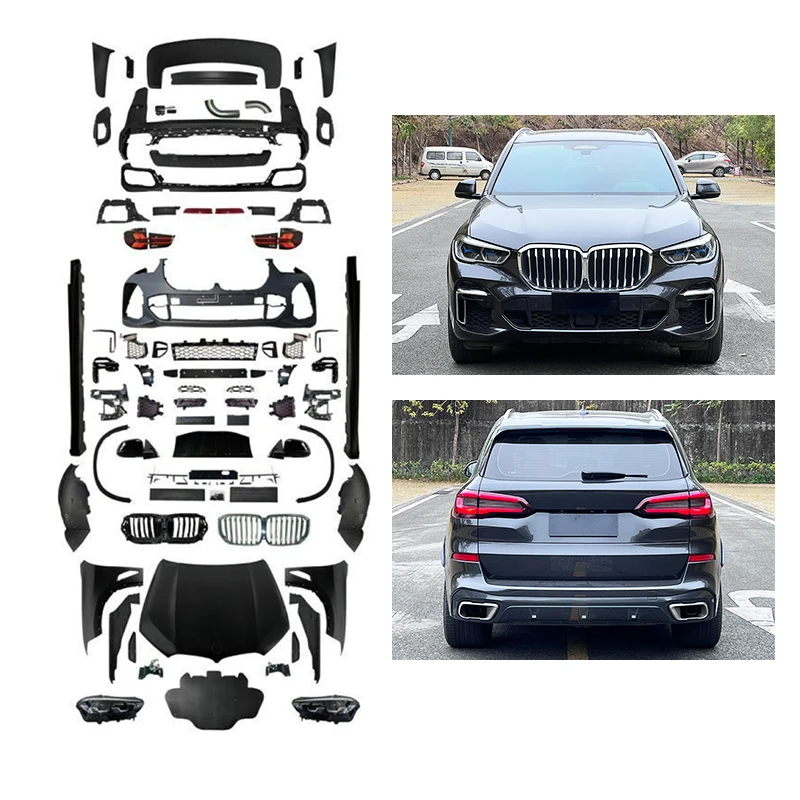 Classic Car Restomod Body Kits2008-2013 X5 Car Modification And Upgrade 2022 G05 MT Body Kit Front Bumper Bumper Headlights X5