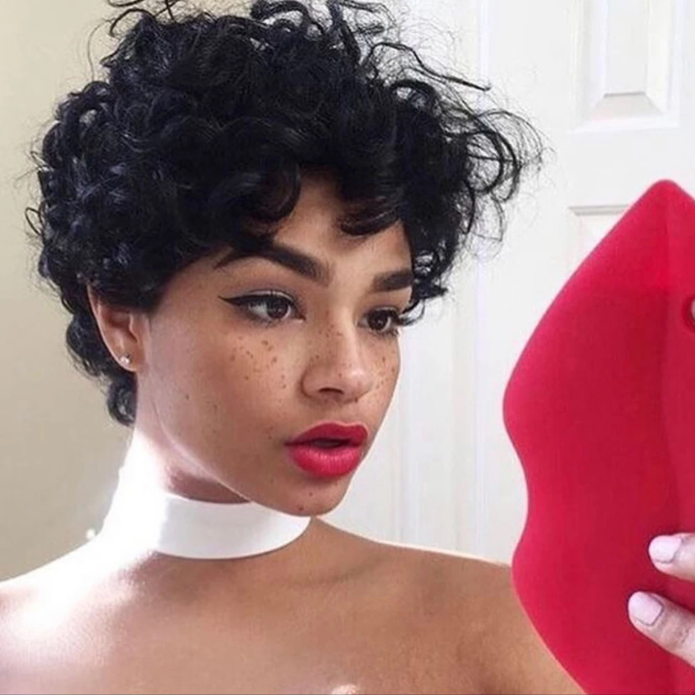 Short Kinky Curly H… - image