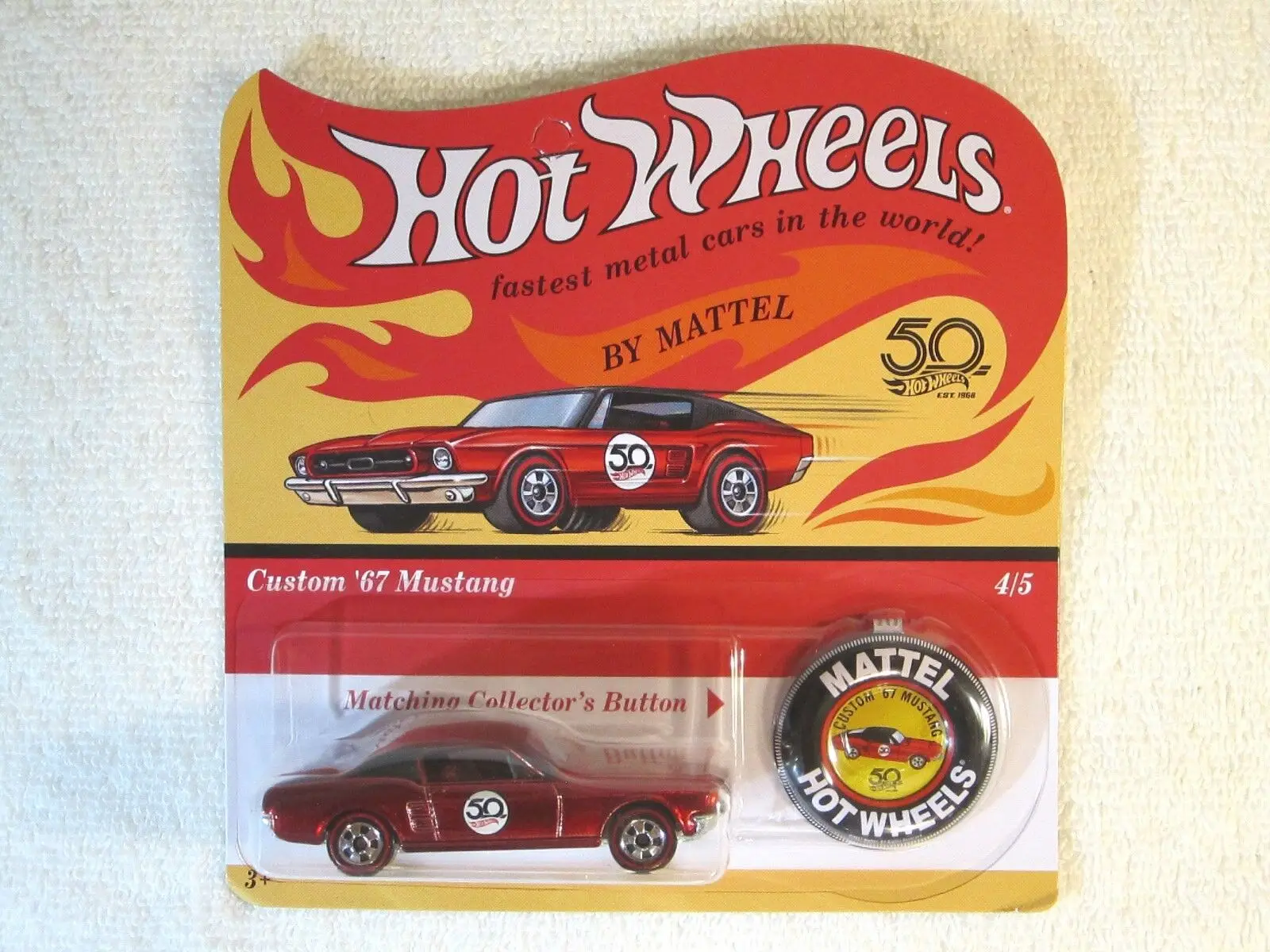 Hot Wheels 1:64 VW beetle camaro mustang hemi Red Line Nostalgia Belt Badge remastered Edition 2018 50th Anniversary US edition