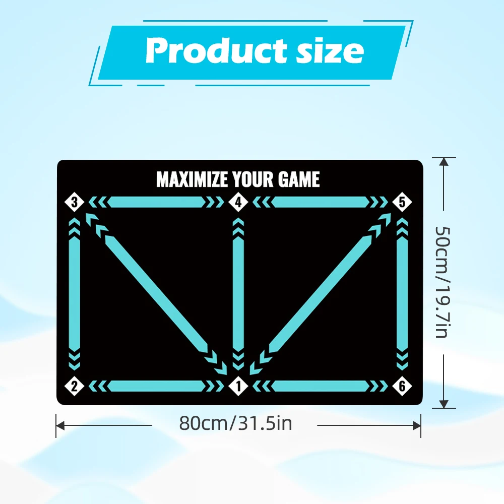 축구 발 작업 훈련 매트, 공 감각 훈련, 드리블 훈련, 축구 훈련 도구, 발 작업 연습 세계 개선 c