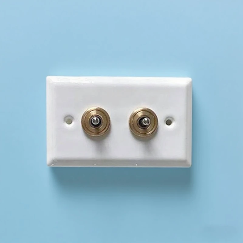 French Retro Ceramic Toggle Switch for Home Homestay and Hotel  Single & Double Control Square Shape