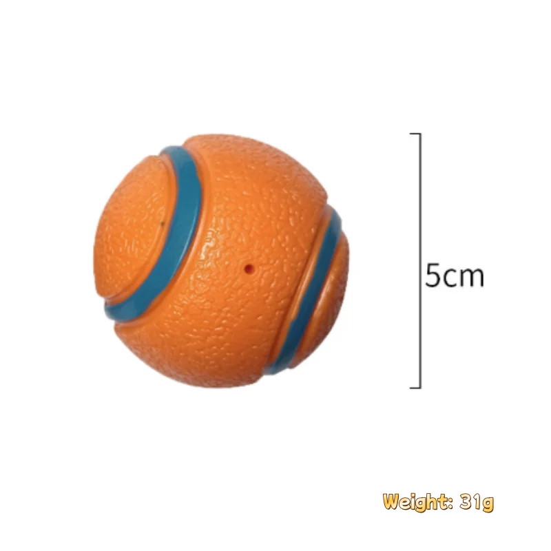 Robuster Hundespielball, kaubeständig, elastisch, springender Apportierball für große, mittelgroße und kleine Hunde, Welpen, Haustier-Kauspielzeug, Haustierzubehör – Detail 9