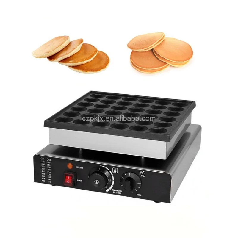 36 Holes 110v 220v Electric Dutch Poffertjes Waffle Machine Small Round-Shape Mini Dutch Pancake Machine Dorayaki Maker Machine