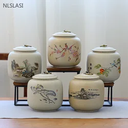 Light Luxury Custom Tea Jar Japanese Ceramic Moisture-proof Sealed Tank Home Pu 'er Tea Storage Container Tea Set Accessories