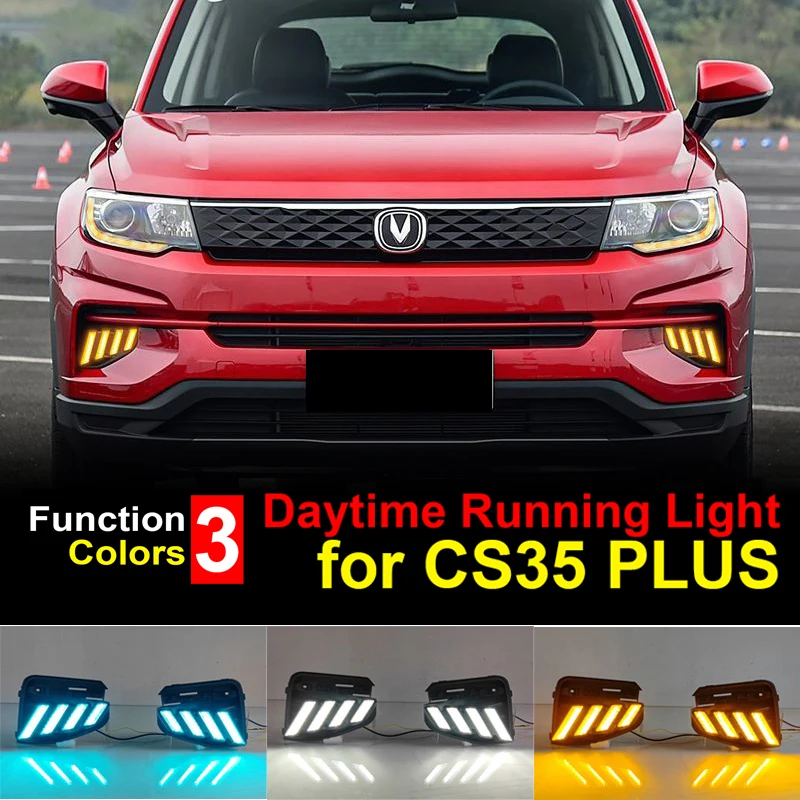 

2pcs for Changan CS35 PLUS 2022 2023 Decoration Modification Daytime Running Light Front Fog Light Cs35plus Accessory