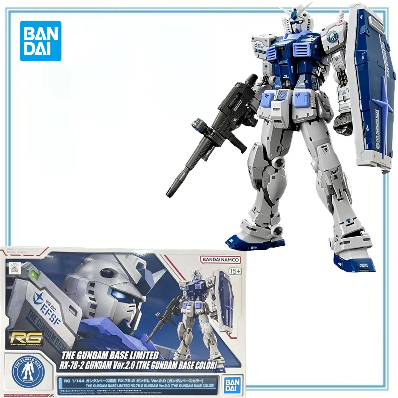 

BANDAI SPIRITS Original in Stock Kidou Senshi Gundam RX 78-2 Gundam RG 1/144 Ver. 2.0 Gundam Base Color Anime Cartoon Gifts Toys