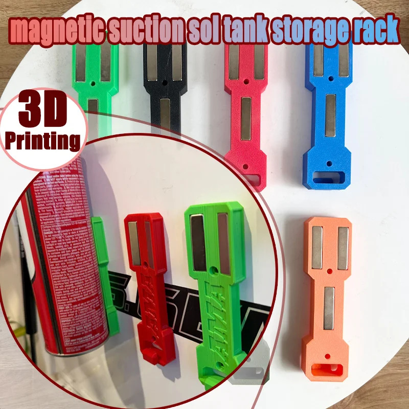 Magnetisches Saug-Sol-Tank-Aufbewahrungsregal mit 2 Nägeln – 3D-Druckmaterial, tragbares Lagerregal – spart Platz, Werkzeugzubehör