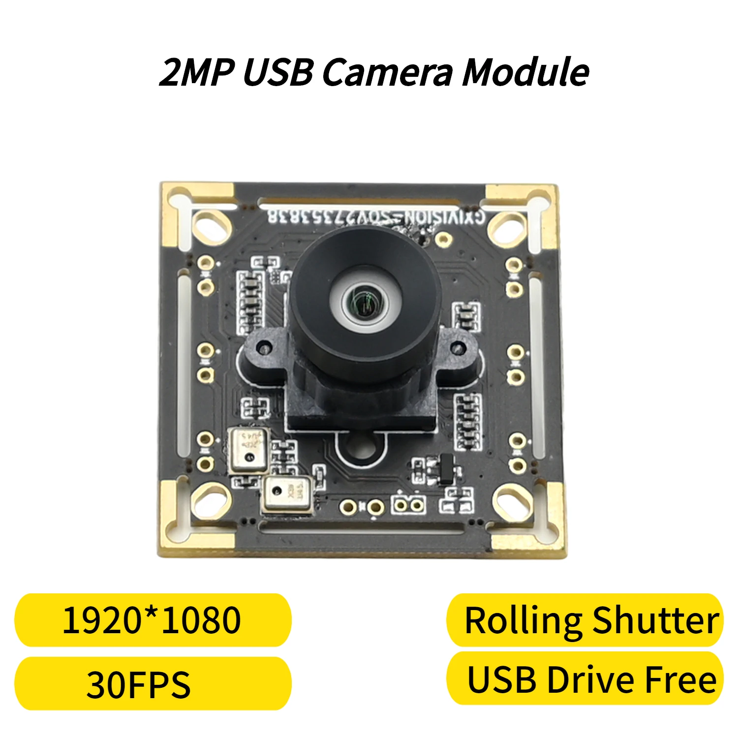 OV2735, 1080P USB Camera Module,30fps,2MP 1920x1080 HD,For Raspberry Pie PC Android Face Recognition，UVC Compatible