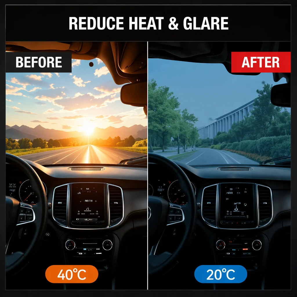 Custom Fit Precut Window Tint, Reusable Removable EPU Film for BMW X1 2010‑2025, Effective UV Heat Insulation Protection car