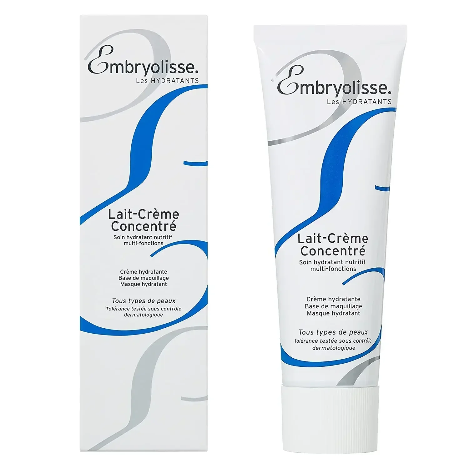 Embryolisse Lait-crema facial y maquillaje, para el cuidado de la piel crema hidratante de karité, hidratante facial diaria