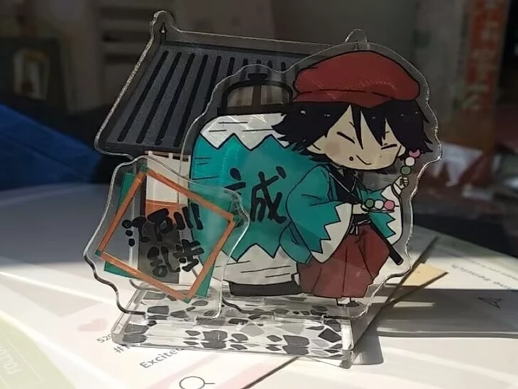 زخارف صغيرة مبتكرة من الأكريليك "Bungo Stray Dogs" و"Edogawa Ranpo"، وزخارف مكتبية على طراز Instagram للأصدقاء