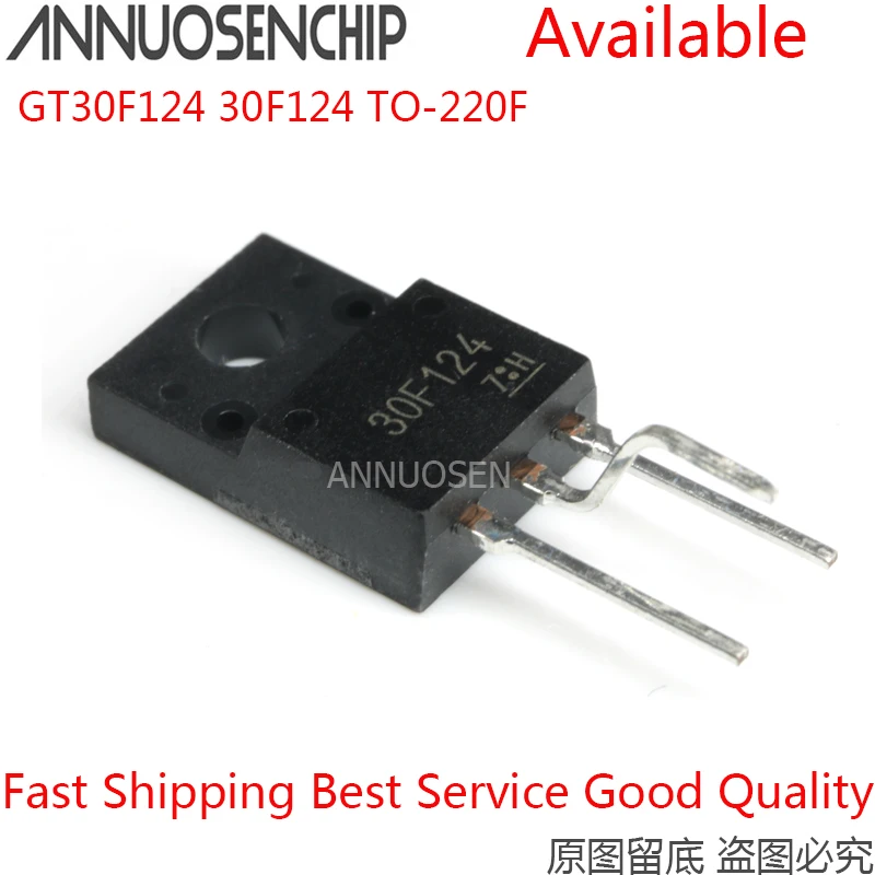 New 30F124 GT30F124 TO-220F 100% Import 100PCS 10PCS 50PCS Original and in Stock General Purpose ANNUOSENCHIP Standard