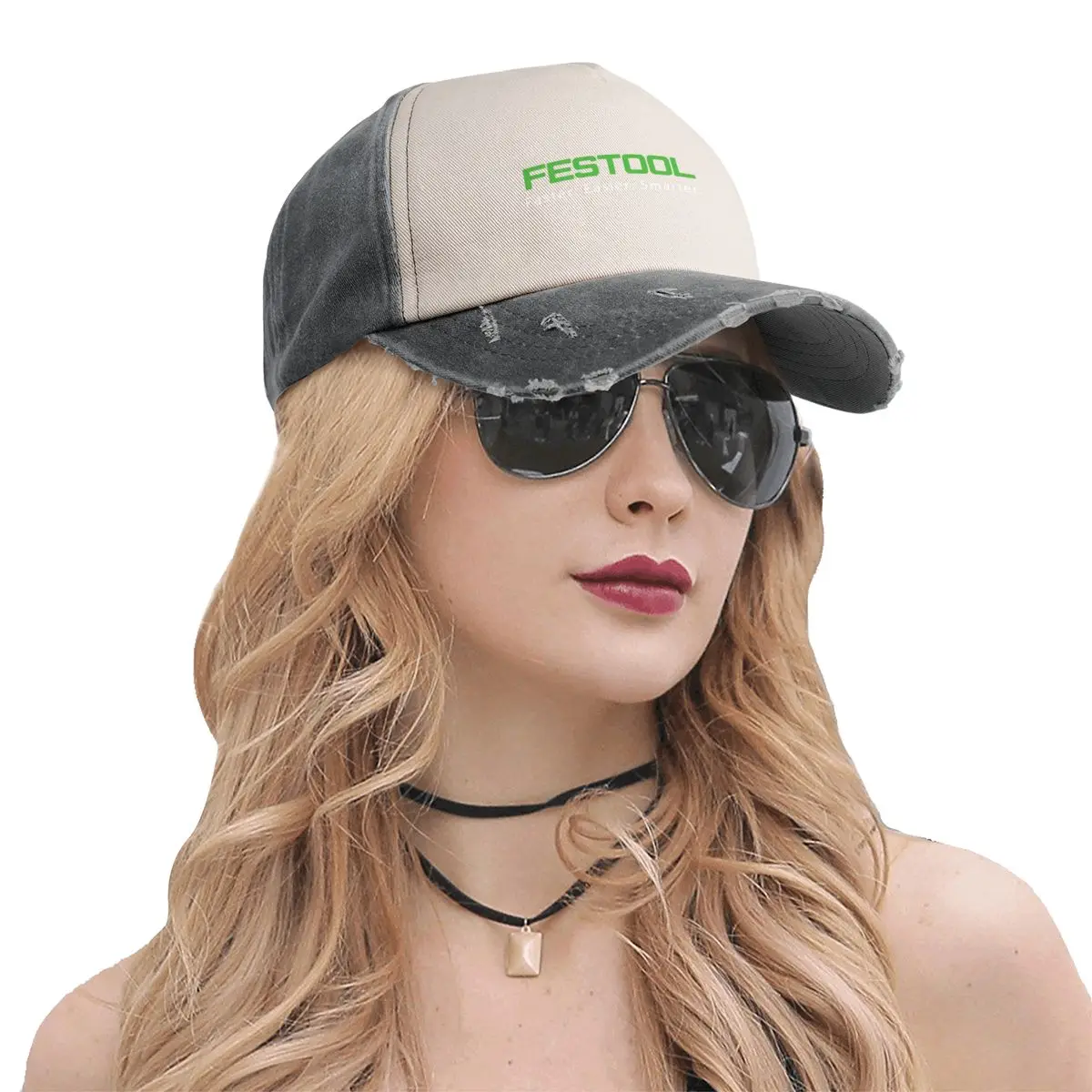 Festool Logo do obróbki drewna męskie damskie do koszykówki Faseter Cap łatwiejsze mądrzejsze jeansowe sprane czapki kapelusz moda na zewnątrz