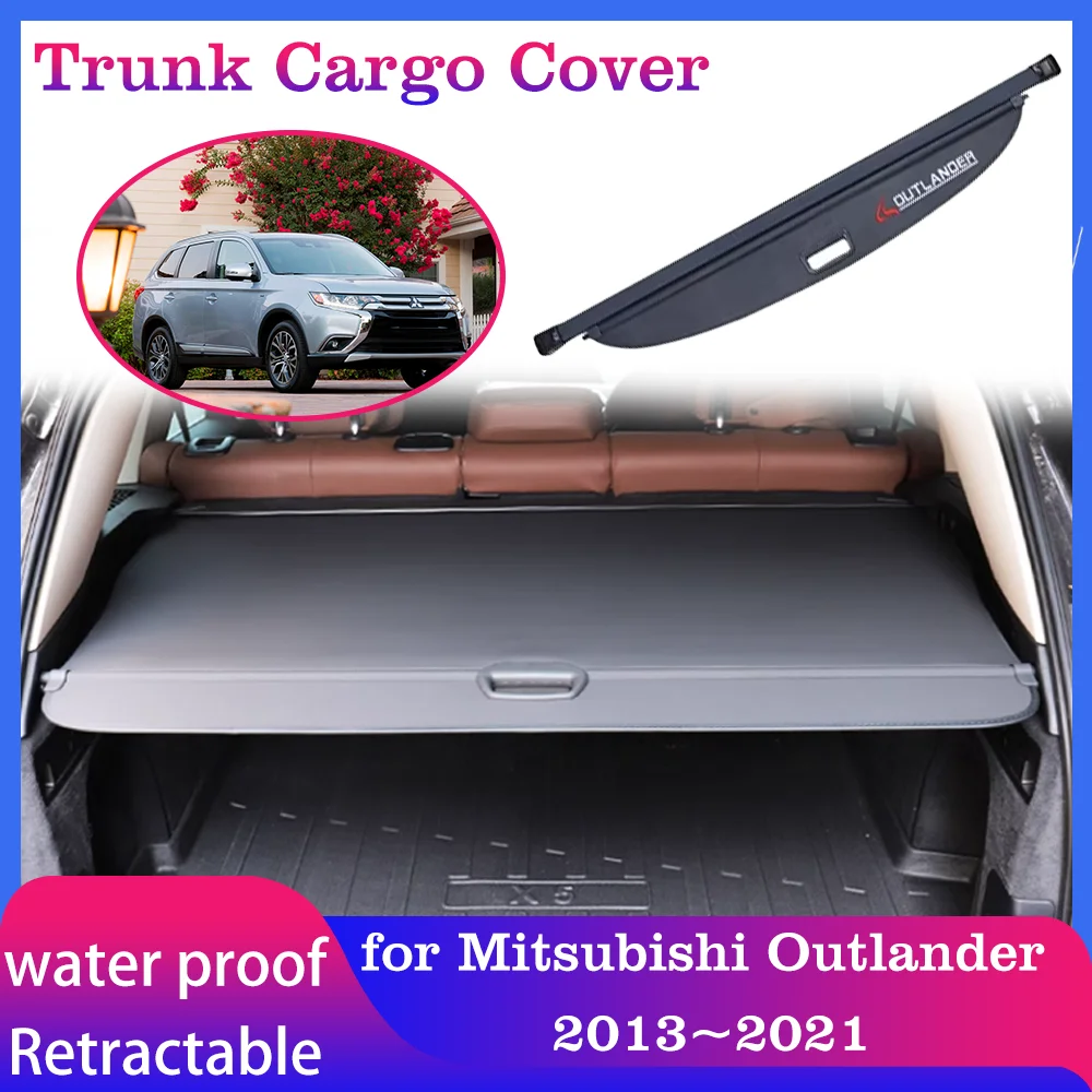 

Trunk Cargo Cover for Mitsubishi Outlander 3 GF GG ZJ ZK ZL 2013~2021 Luggage Tray Curtain Security Shielding Shade Accessorie