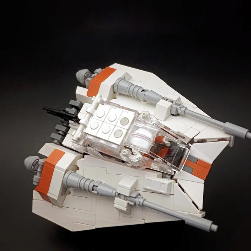 298 PCS MOC Star Battle Cool Snowspeeder Model Bouwstenen Set DIY Creatieve Assemblage Collectible Speelgoed Volwassenen Kerstcadeaus