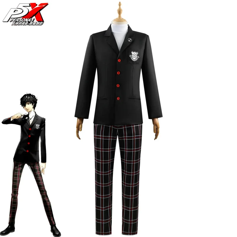 Costume de Cosplay du Jeu Persona 5 Ren Amamiya Akira Kuru, Uniforme SвUnisexe pour Homme et Femme, pour Groupe de Convention d'Halloween