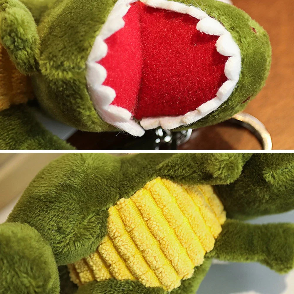 For Kids Birthday Christmas Kawaii Keychain 14cm Mini Dinosaur Plush Toys Key Chain Bag Pendant Cute Tyrannosaurus Doll Gifts