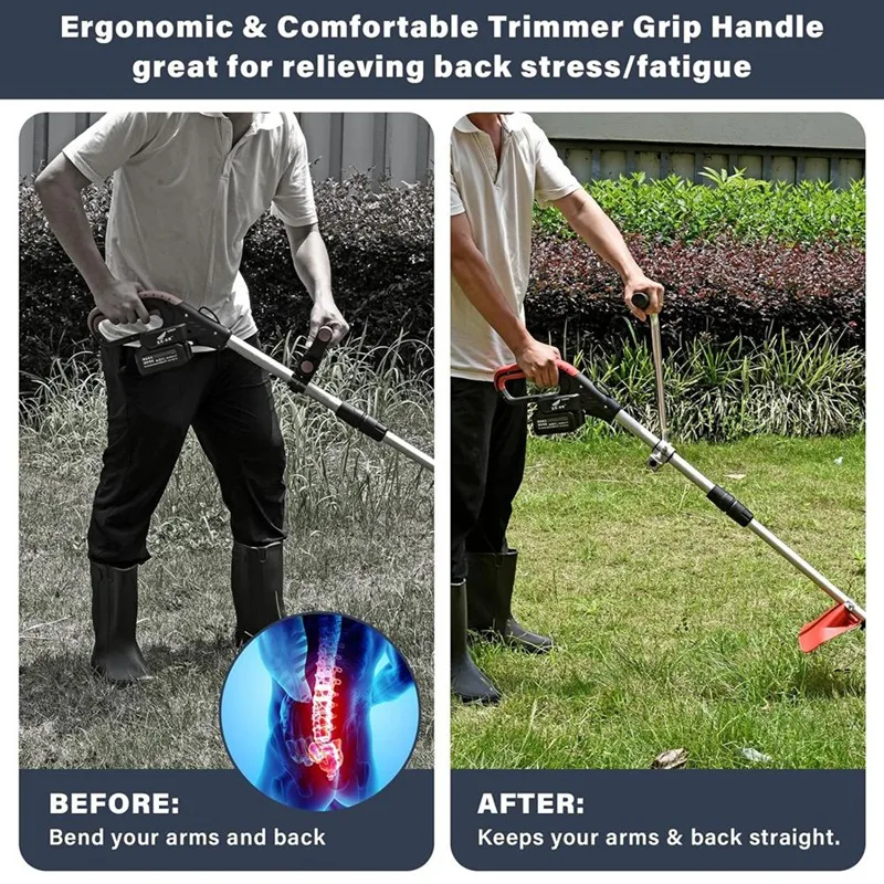 Grip String Trimmers Handle With Shoulder Strap Harness Weed Eater Handle Extensionlawn Trimmer Handle Grip Lawn Care